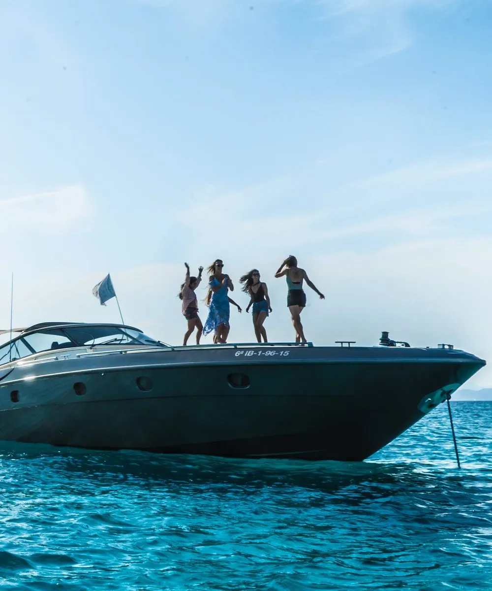 Brand films for products and boat charters, a charter off Ibiza